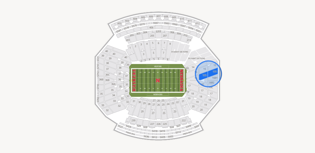 Memorial Stadium Nebraska Seating Chart