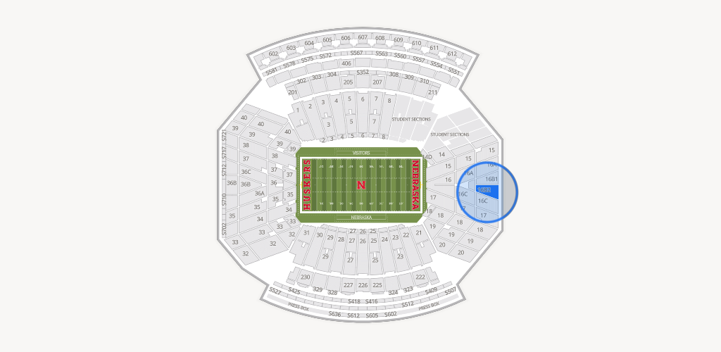 Memorial Stadium Nebraska Seating Chart