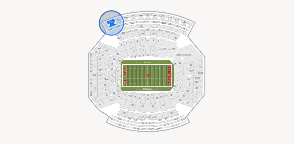 Memorial Stadium Nebraska Seating Chart