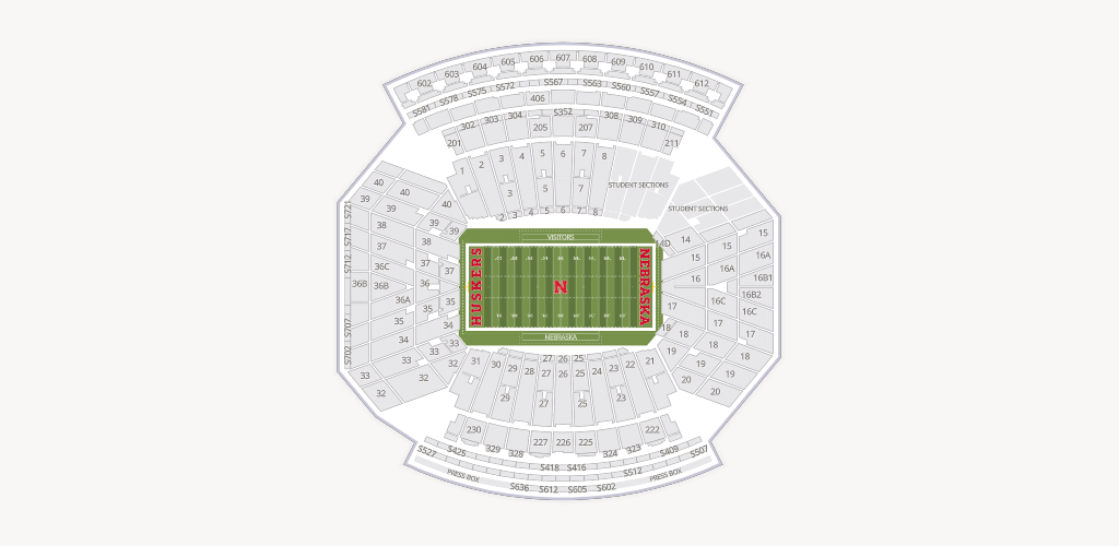 Memorial Stadium Nebraska Seating Chart