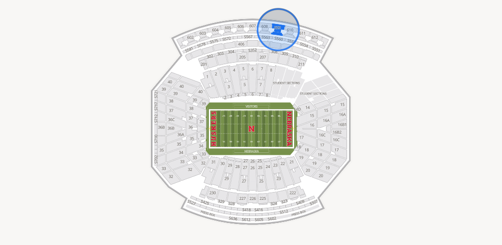 Memorial Stadium Nebraska Seating Chart