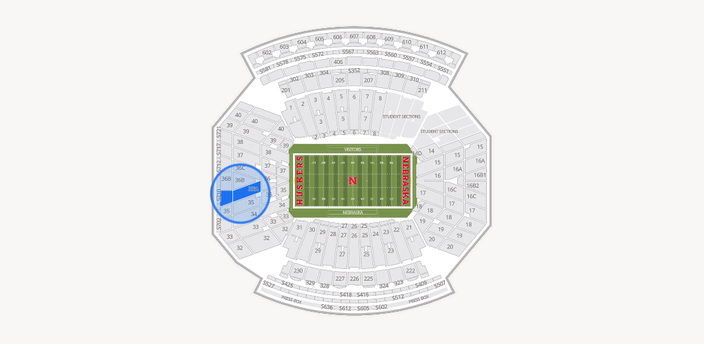 Memorial Stadium Nebraska Seating Chart