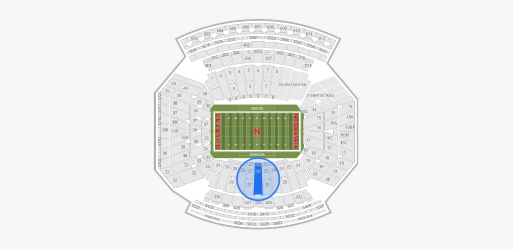 Memorial Stadium Nebraska Seating Chart
