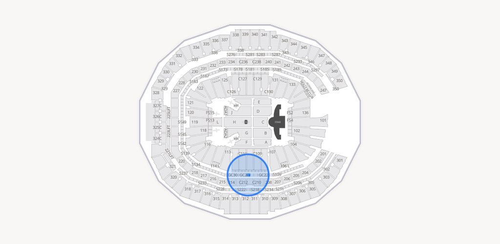 Course Views Icon Mercedes-Benz Stadium - Section Gullwing Club 26 Seat View | SeatGeek