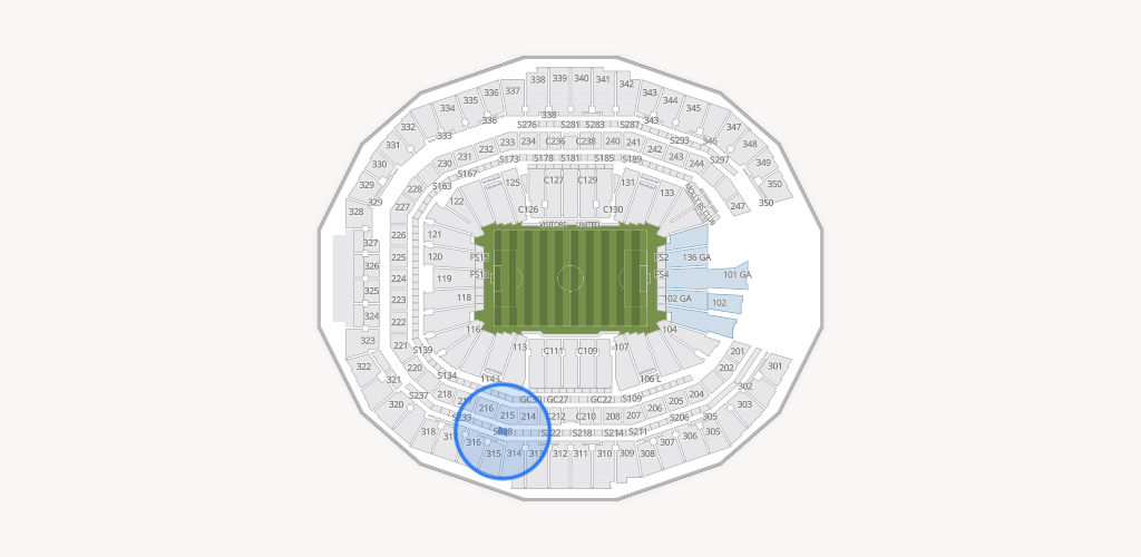 Mercedes-Benz Stadium Seating Chart