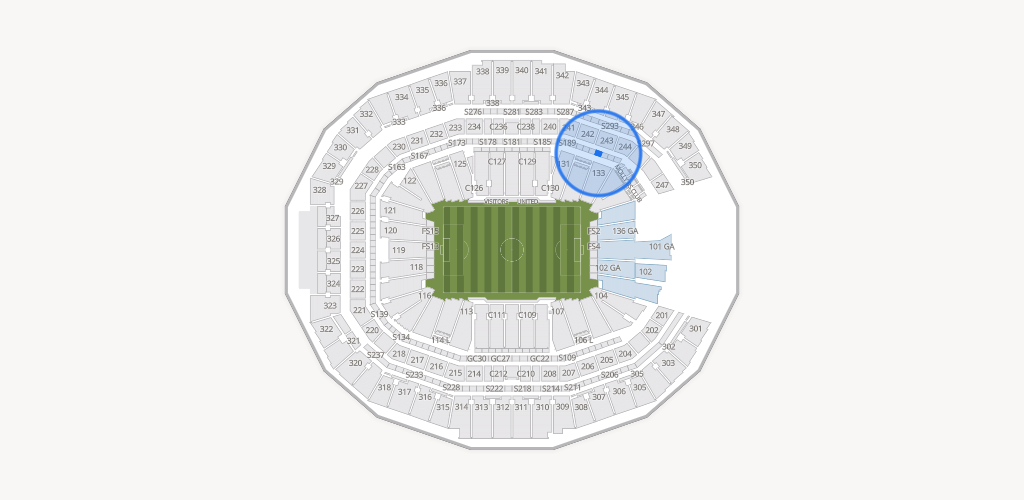 Mercedes-Benz Stadium Seating Chart