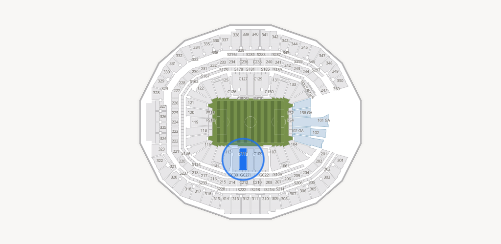 Mercedes-Benz Stadium Seating Chart