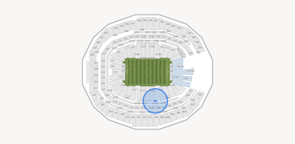 Mercedes-Benz Stadium Seating Chart