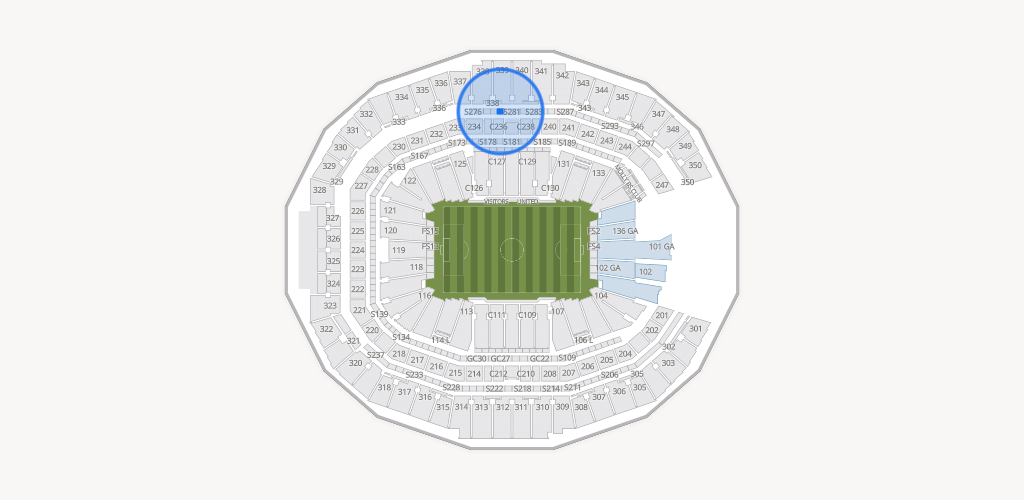 Mercedes-Benz Stadium Seating Chart