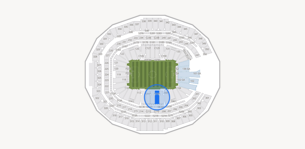 Mercedes-Benz Stadium Seating Chart