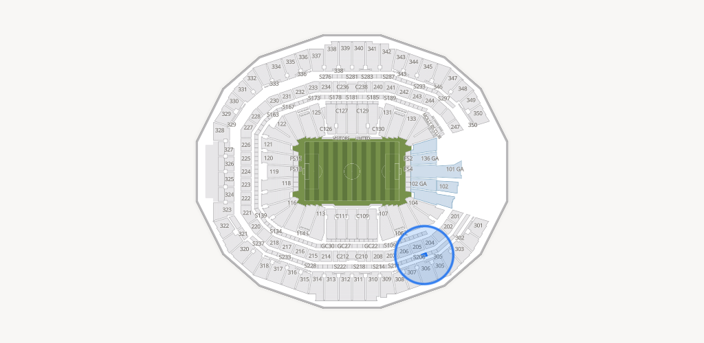 Mercedes-Benz Stadium Seating Chart
