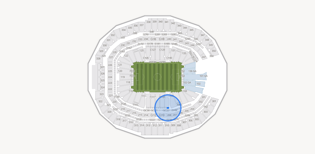 Mercedes-Benz Stadium Seating Chart