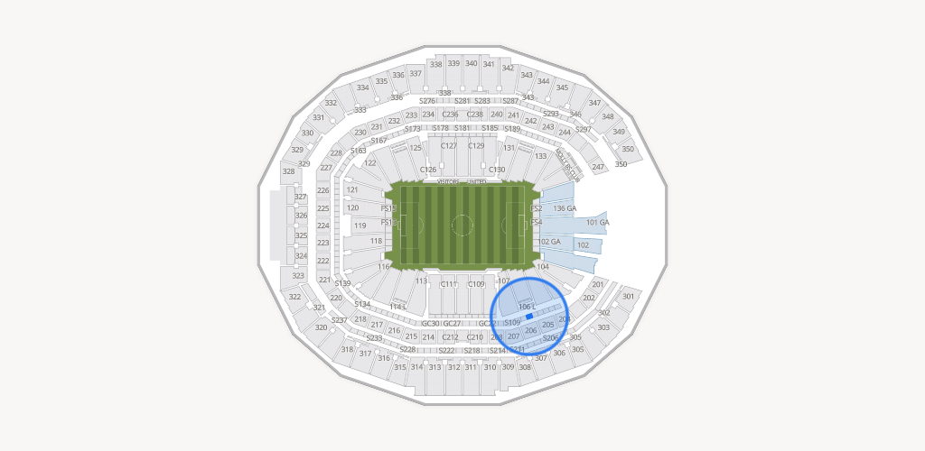 Mercedes-Benz Stadium Seating Chart