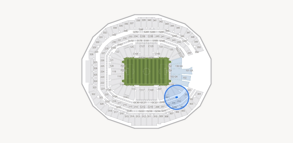 Mercedes-Benz Stadium Seating Chart