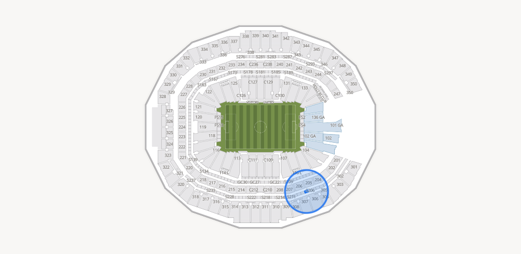 Mercedes-Benz Stadium Seating Chart