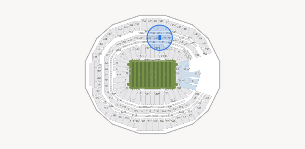 Mercedes-Benz Stadium Seating Chart