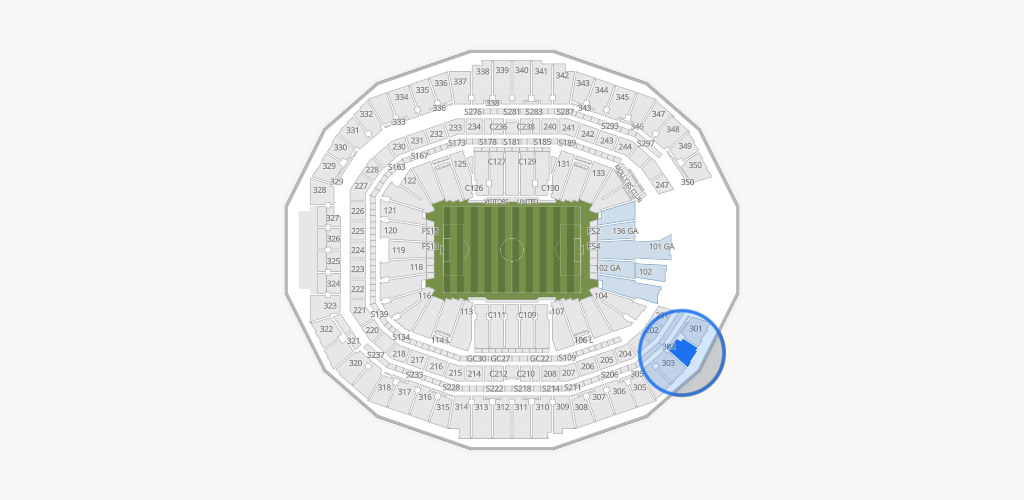 Mercedes-Benz Stadium Seating Chart