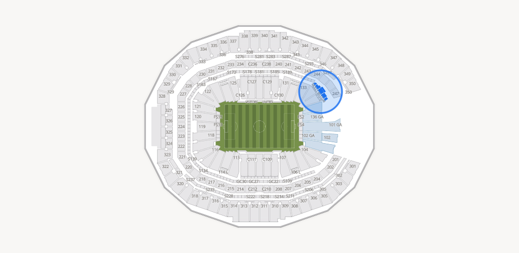 Mercedes-Benz Stadium Seating Chart