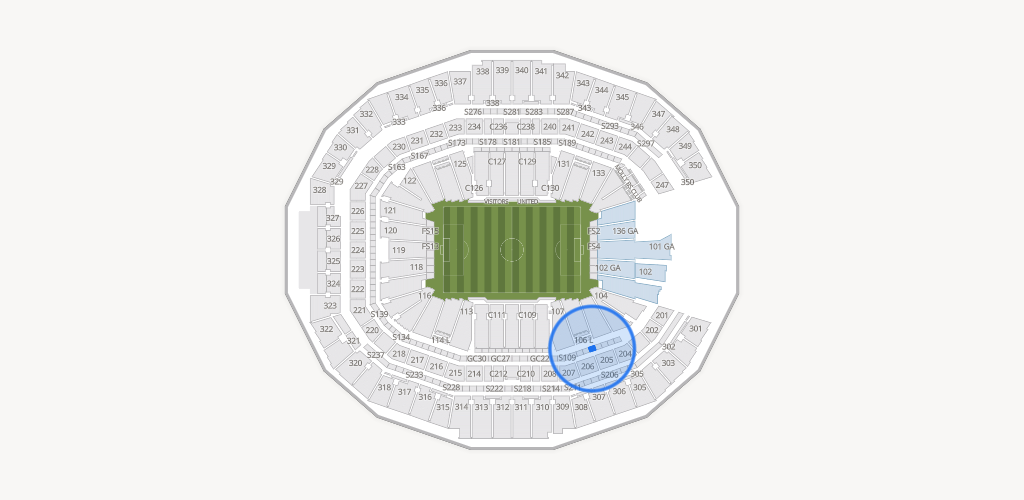 Mercedes-Benz Stadium Seating Chart