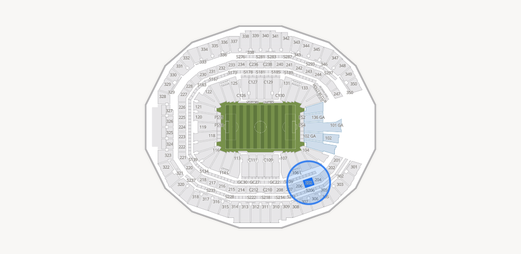 Mercedes-Benz Stadium Seating Chart