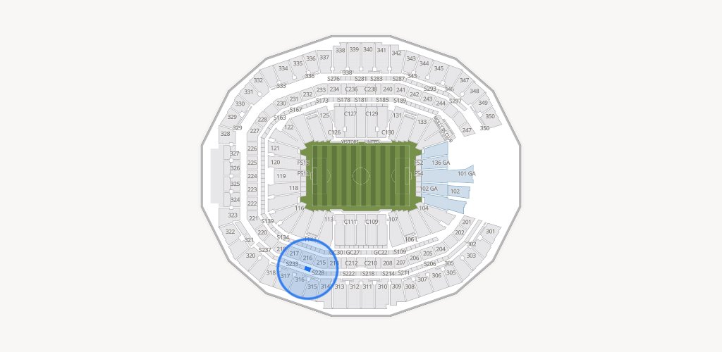 Mercedes-Benz Stadium Seating Chart