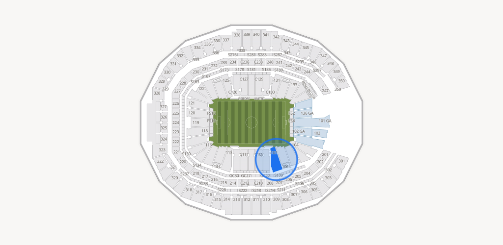 Mercedes-Benz Stadium Seating Chart