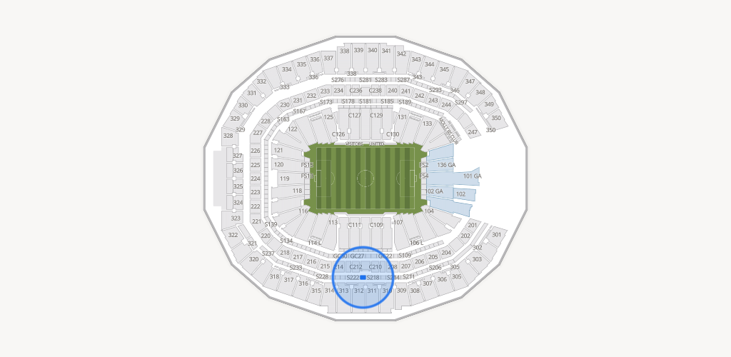 Mercedes-Benz Stadium Seating Chart