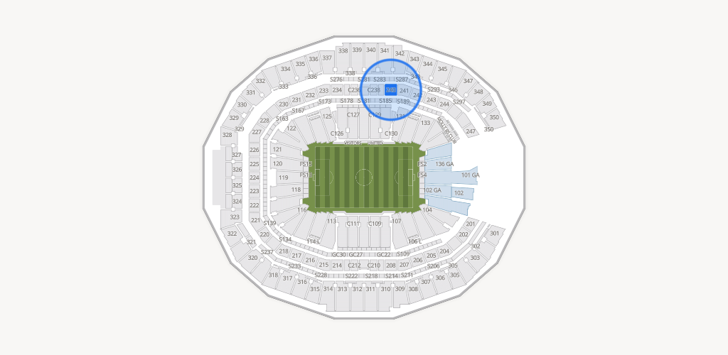 Mercedes-Benz Stadium Seating Chart