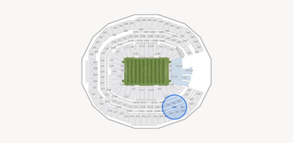 Mercedes-Benz Stadium Seating Chart