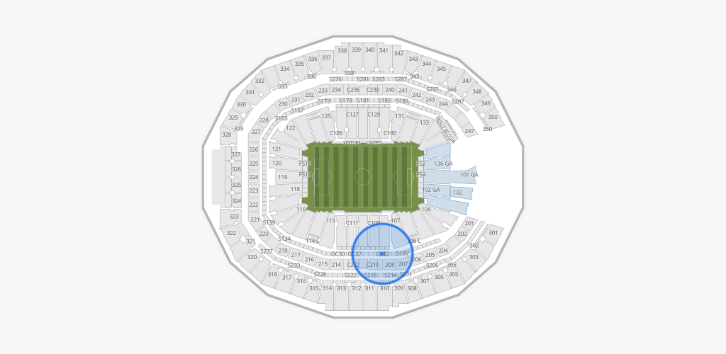 Mercedes-Benz Stadium Seating Chart