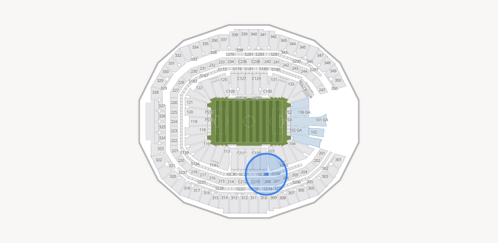 Mercedes-Benz Stadium Seating Chart