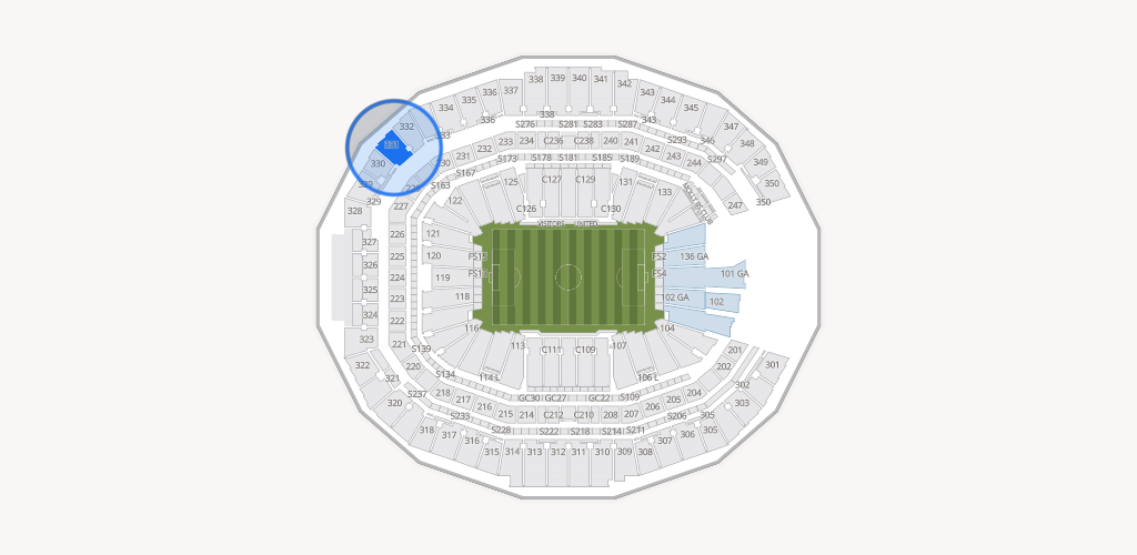 Mercedes-Benz Stadium Seating Chart