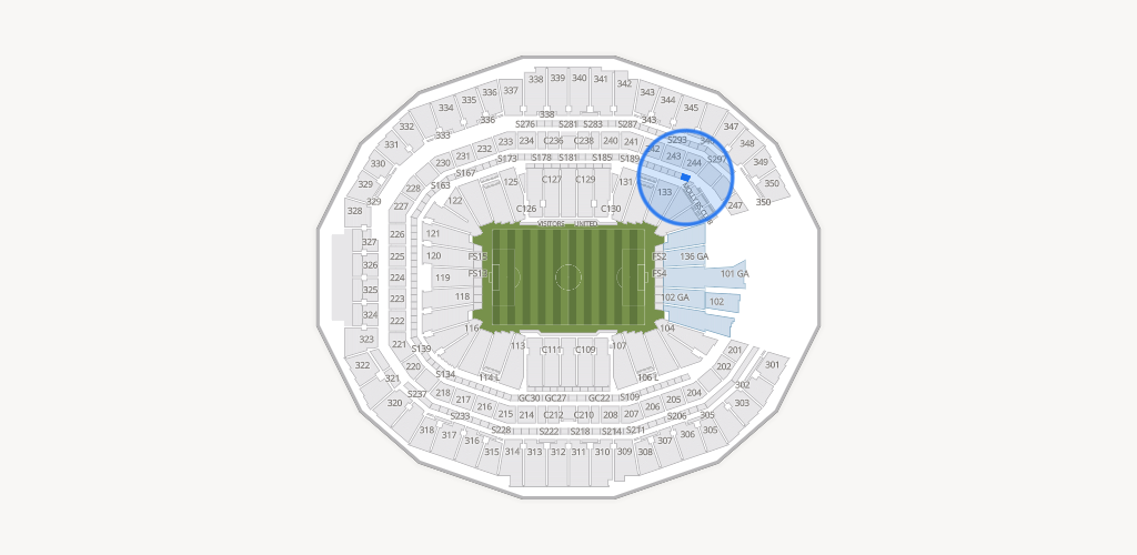 Mercedes-Benz Stadium Seating Chart