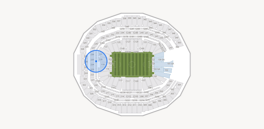 Mercedes-Benz Stadium Seating Chart