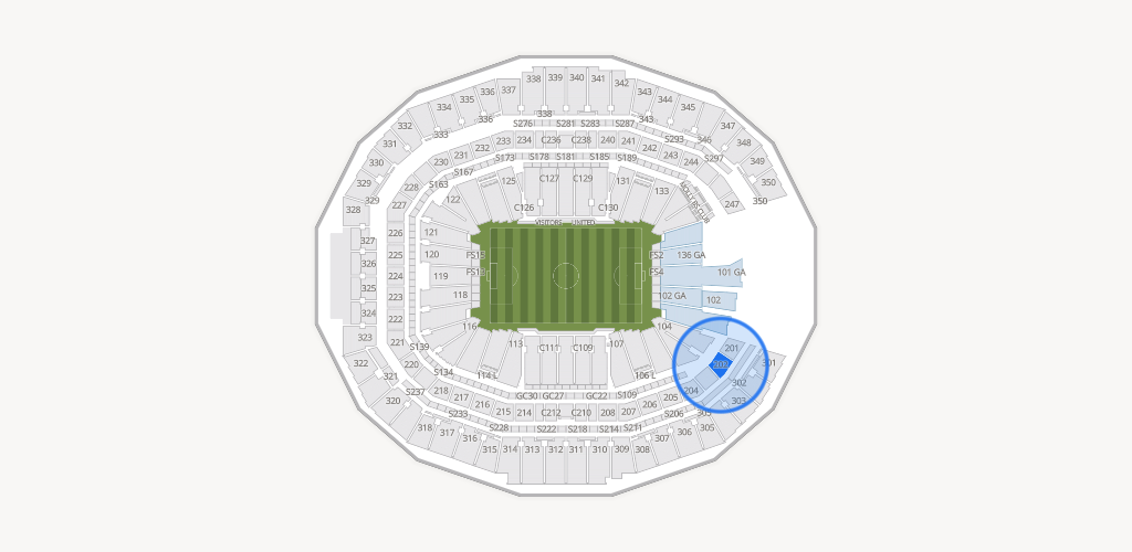 Mercedes-Benz Stadium Seating Chart