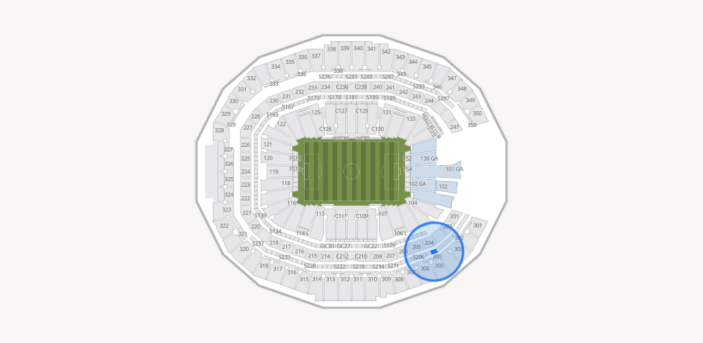 Mercedes-Benz Stadium Seating Chart