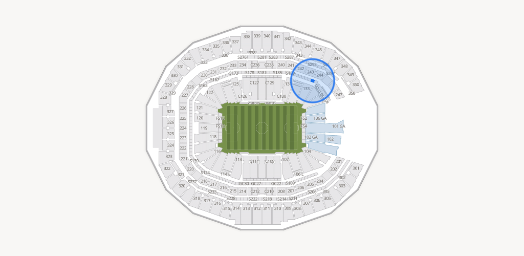 Mercedes-Benz Stadium Seating Chart
