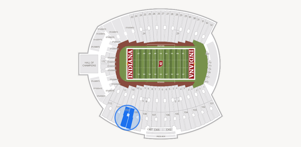 Merchants Bank Field at Memorial Stadium Seating Chart