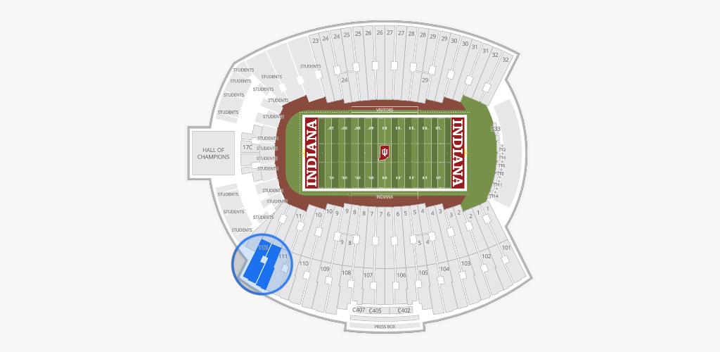 Merchants Bank Field at Memorial Stadium Seating Chart