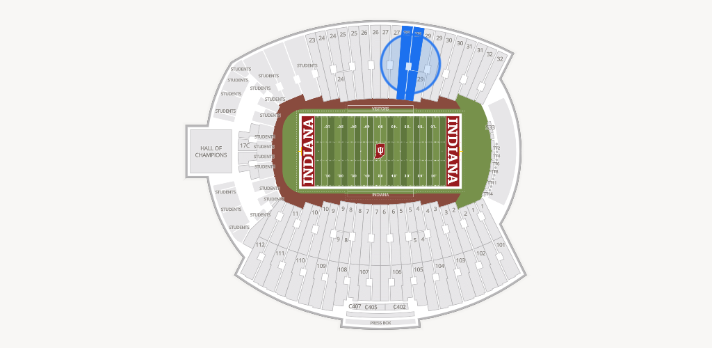 Merchants Bank Field at Memorial Stadium Seating Chart