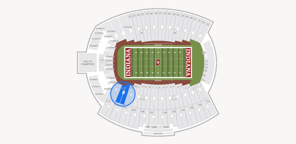 Merchants Bank Field at Memorial Stadium Seating Chart