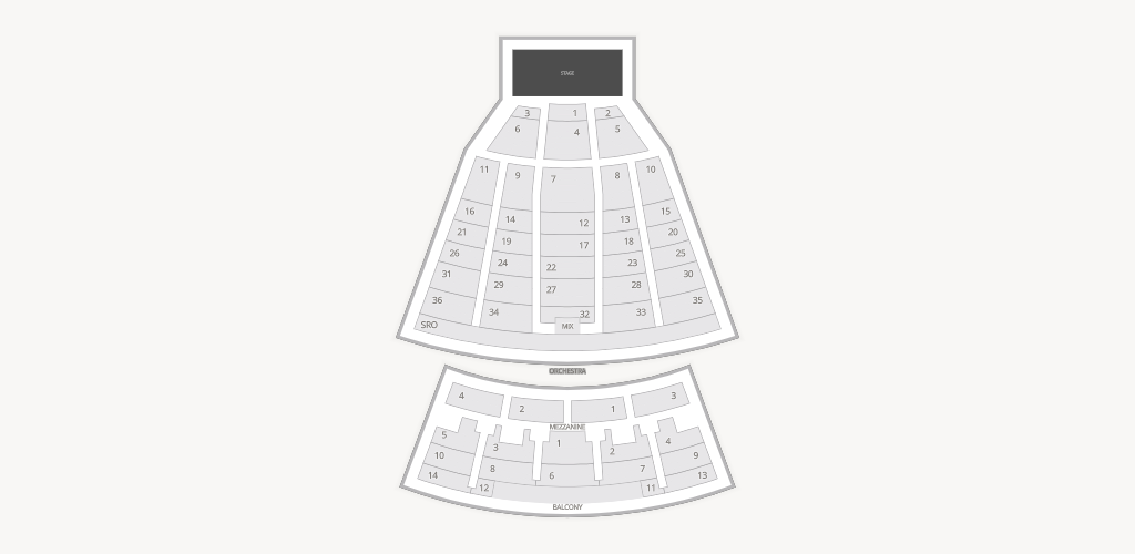 Meridian Hall Seating Chart