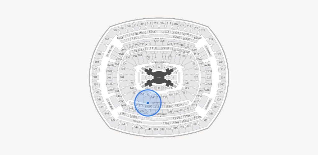MetLife Stadium Seating Chart
