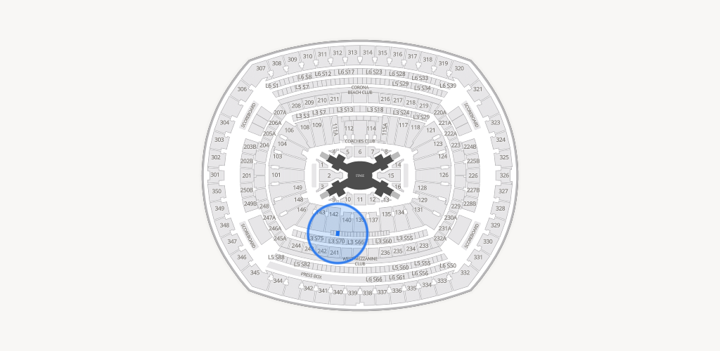 MetLife Stadium Seating Chart