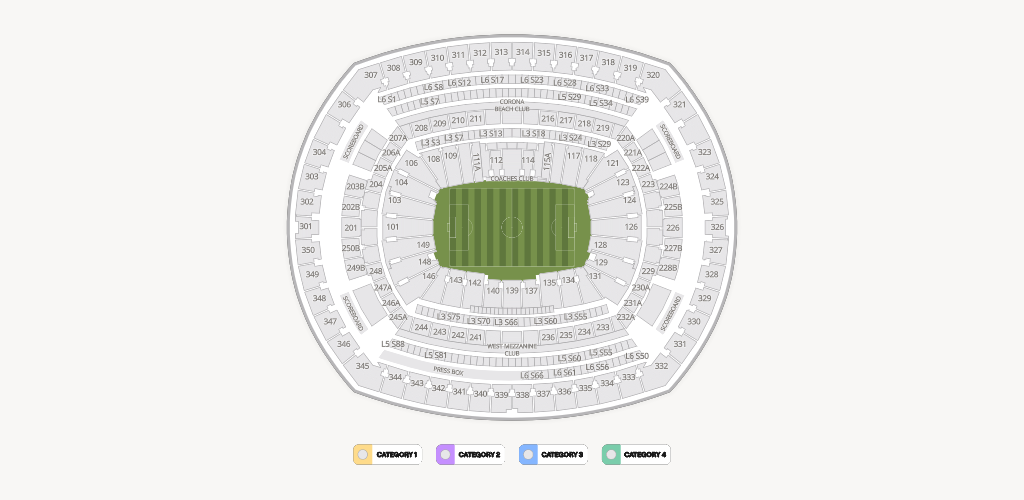 MetLife Stadium Seating Chart