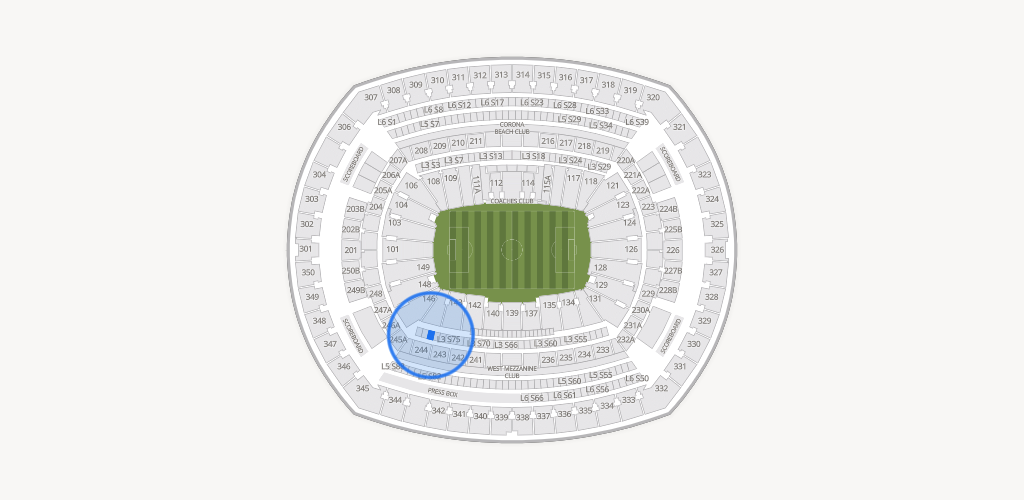 MetLife Stadium Seating Chart