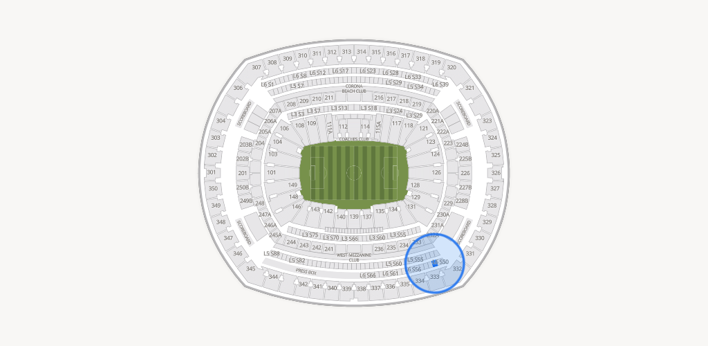 MetLife Stadium Seating Chart