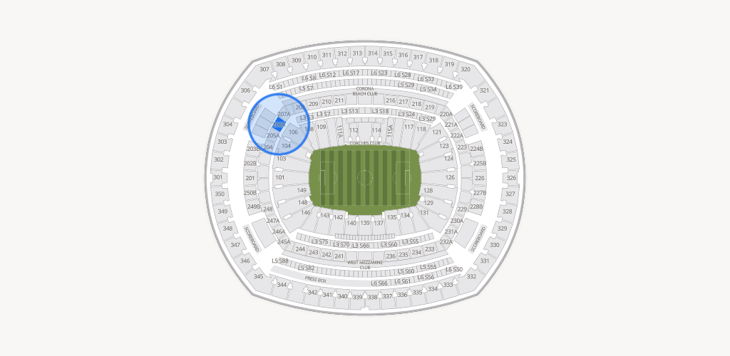 MetLife Stadium Seating Chart