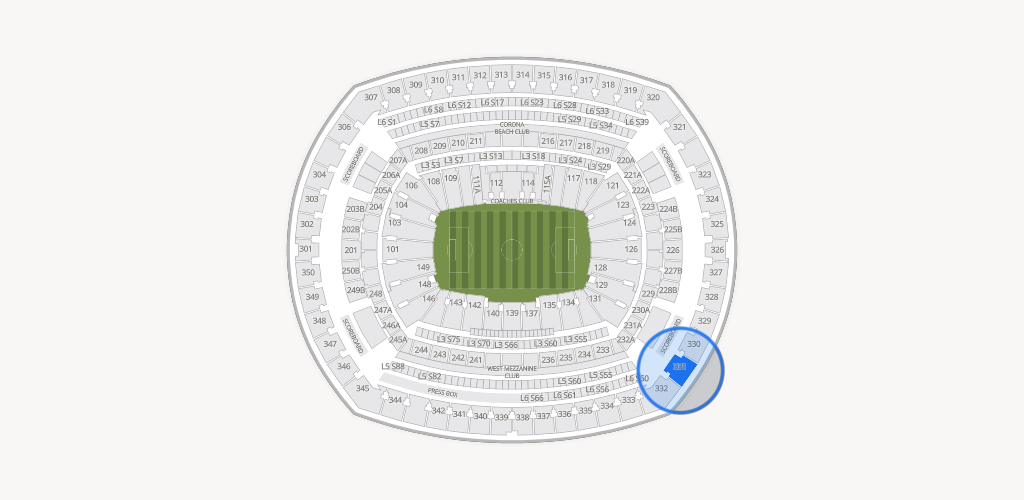 MetLife Stadium Seating Chart