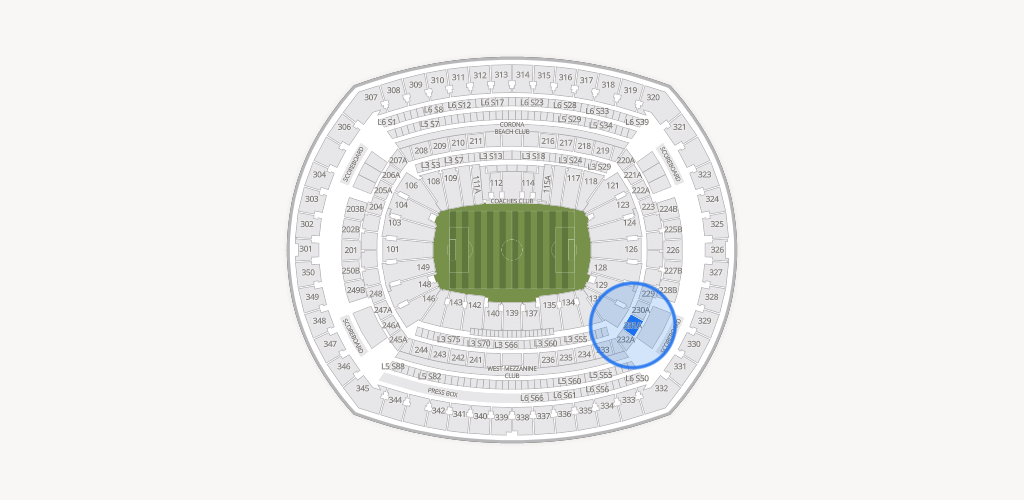 MetLife Stadium Seating Chart